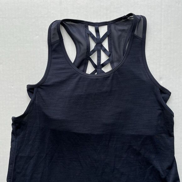 H&M Sport Womens Athletic Stretch Tank Top With Built In Sport Bra Size M - Picture 2 of 6